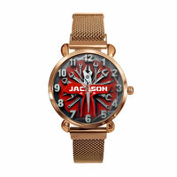 Mechanics is Power - Mechanical Tool-design Watches with Personalized Names, Featuring Patterns of Wrenches - A Gift For Family,Boyfriend,Dad,Mechanical Enthusiast - Joliny