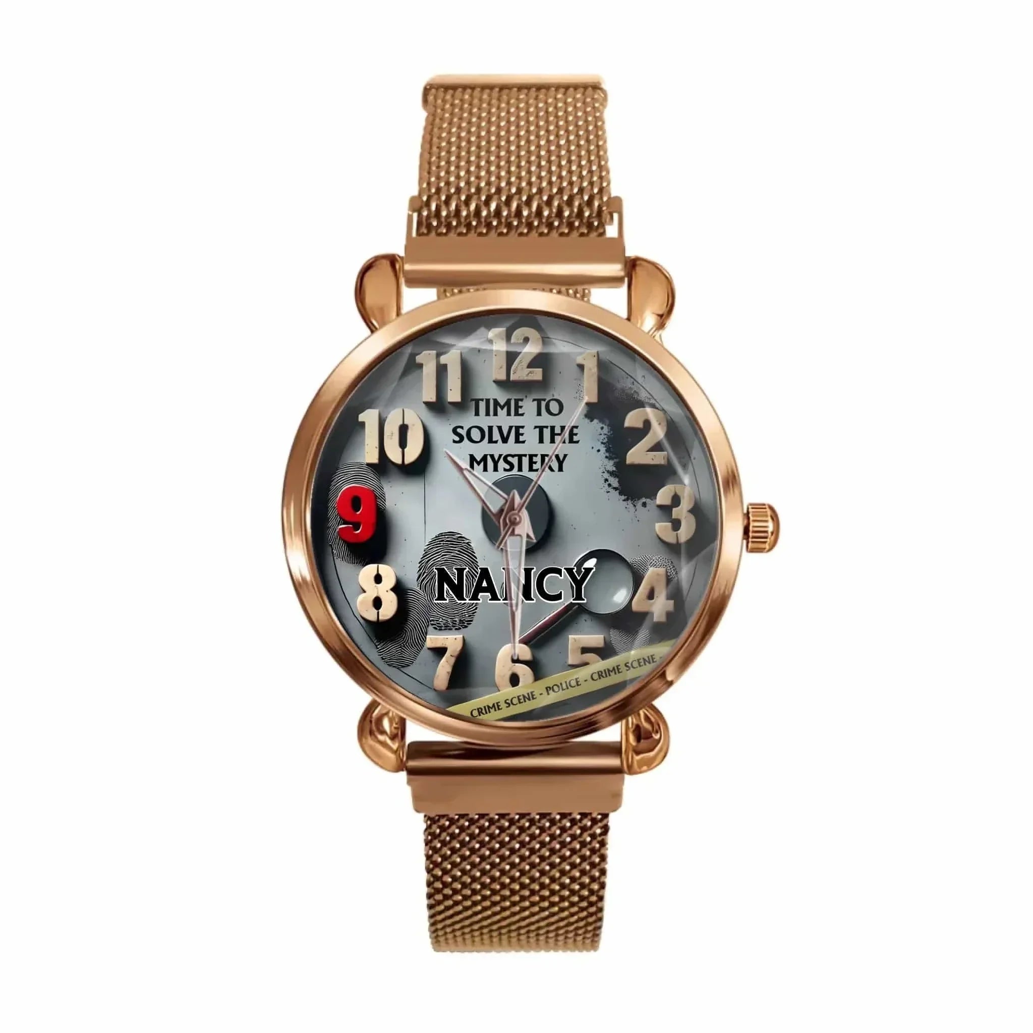 Time To Solve The Mystery - personalized Name Watch - A Gift for Friend,BFF,Suspense Drama Fans,Detective - Joliny
