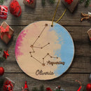 Zodiac Ornament - Personalized Horoscope Ornament - Joliny