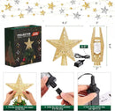 Christmas Tree Topper Star Lighted With 6 Projection Modes Christmas Star Tree Topper With Led Rotating Lights Gold Tree Topper