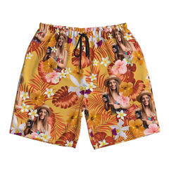 Custom Human Photo Summer Tropical Beach Short For Men