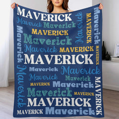 Free Shipping✈️Personalized Name Blanket - Baby Shower and Newborn Baby Gift