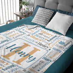 Free Shipping✈️Collage Name Personalized Blanket