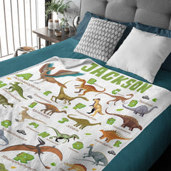 Free Shipping✈️Cute Alphabet Dinosaur Blanket for Boys