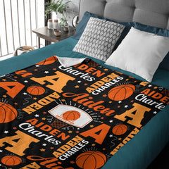 Free Shipping✈️Custom Basketball Personalized Blanket - Gifts for Gifts Kids