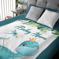 Free Shipping✈️Personalized Custom Baby Blankets,Best Gift for Baby、Newborn - Dinosaur Blanket