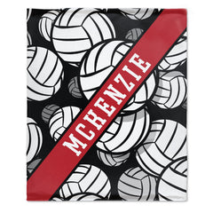 Personalized Volleyball Name Custom Blanket - Gifts for Volleyball Players