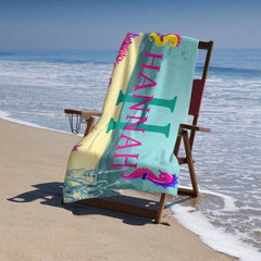 Ocean Themed Name Customized Beach Towels - Gifts for Girls