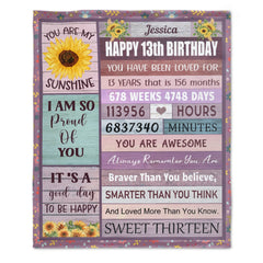 Couverture cadeau d'anniversaire pour filles – Le cadeau d'anniversaire le plus significatif et le plus pratique. 