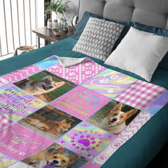 Free Shipping✈️Personalized Pet Dog Cat Goodbye Blanket with Photos