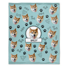 Lovely Dog - Personalized Custom Fleece Blanket - Gifts For Dog Lovers