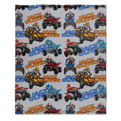 Free shipping✈️Personalized Quad Bike Blanket With Baby Name