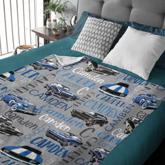 Free Shipping✈️Muscle Sports Car Personalized Baby Blanket