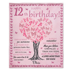 Livraison gratuite✈️ Couverture d’anniversaire personnalisée personnalisée - Cadeau pour les filles 