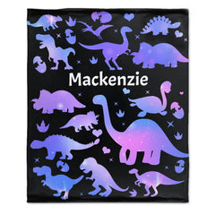 Livraison gratuite✈️Couverture personnalisée avec nom de dinosaure pour filles, bébés et enfants