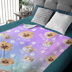 Custom Pet Photo Blanket - A Treasure Gift for Pet Lovers