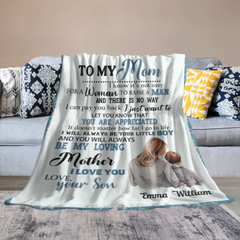 You Will Always Be My Loving Mother - Personalized Blanket - Mother's Day Gift For Mom, Mother - From Son