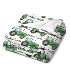 Free Shipping✈️Farm Tractor Custom Name Blanket - Gifts for baby