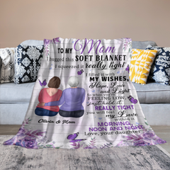 Hold This Really Tight - Personalized Blanket - Mother's Day, Birthday Gift For Mom, Mother - From Daughter