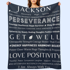 Free Shipping✈️Healing Blanket Get Well Soon Gift - For Family Friends With Positive Energy, Comfort, Love For Recovery