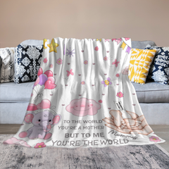 To The World You Are A Mother - Personalized Blanket