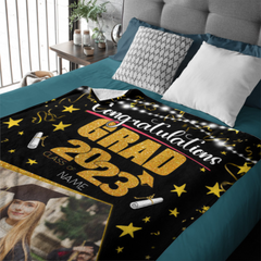 Custom Class of 2023 Graduation Star Blanket