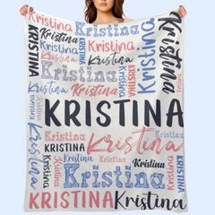 Free Shipping✈️Custom Name Blanket with Name for Adults Kids