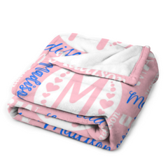 Free Shipping✈️Multicolor Unisex Name Personalized Custom Blanket - Perfect for Birthday Gifts