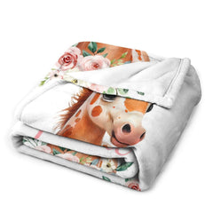 Couverture pour bébé avec nom personnalisé, livraison gratuite✈️Horse Farm Animal