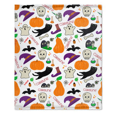 Free Shipping✈️Personalized Custom Halloween Baby Name Blanket