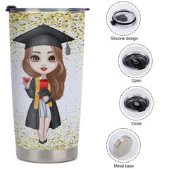 Classe de 2023 Graduation Custom Tumblers - Cadeau de remise des diplômes