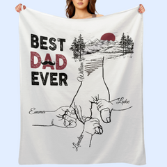 Best Dad Ever - Personalized Blanket