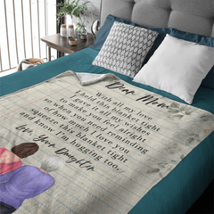 Dear Mom - Personalized Blanket - Birthday, Mother's Day Gift For Mom, Mother