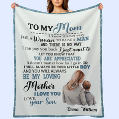 You Will Always Be My Loving Mother - Personalized Blanket - Mother's Day Gift For Mom, Mother - From Son