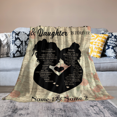 Love Between A Mother & Daughter Is Forever - Mother's Day Blanket