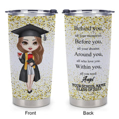 Classe de 2023 Graduation Custom Tumblers - Cadeau de remise des diplômes