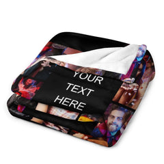 Free Shipping✈️Personalized Photo Text Custom Blanket - For Family and Friends