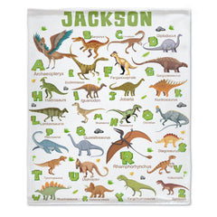 Free Shipping✈️Cute Alphabet Dinosaur Blanket for Boys