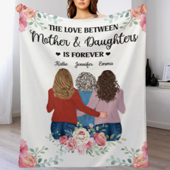 L'amour entre mère et filles est éternel - Cadeau pour maman - Couverture personnalisée