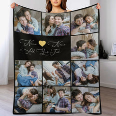 Free Shipping✈️Personalized Photo Text Custom Blanket - For Couple Family Parents