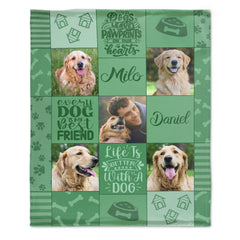 Free Shipping✈️Dog Photo Blanket-Personalized Pet Blanket-Pet Memorial-Custom Pet Photo-Personalized Photo Blanket-Pet Memorial Gift