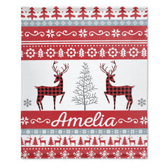 Free Shipping✈️Personalized Christmas Throw Sherpa Blanket