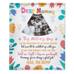 Mommy, You're Doing A Great Job - Personalized Blanket - Mother's Day, Loving, Birthday Gift For First Mom