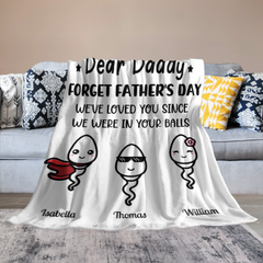 Le plus grand papa de tous les temps - Couverture personnalisée personnalisée pour la famille - Fête des pères, cadeau d'anniversaire pour papa 