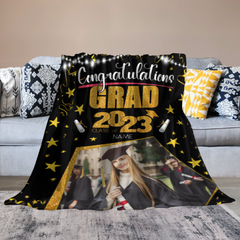 Custom Class of 2023 Graduation Star Blanket