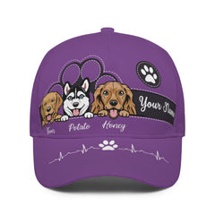 Keep Calm And Love Dogs - Dog &amp; Cat Personalized Custom All Over Print Classic Cap - Cadeau pour les propriétaires d'animaux de compagnie, les amoureux des animaux de compagnie