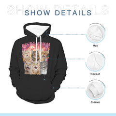 Custom Photo Best Cat Dad Ever - Dog & Cat Personalized Custom Unisex Hoodie