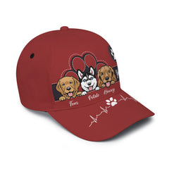 Keep Calm And Love Dogs - Dog &amp; Cat Personalized Custom All Over Print Classic Cap - Cadeau pour les propriétaires d'animaux de compagnie, les amoureux des animaux de compagnie