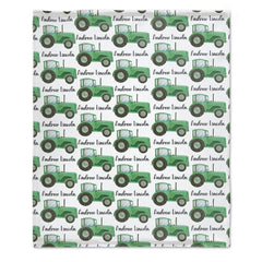 Free Shipping✈️Farm Tractor Custom Name Blanket - Gifts for baby