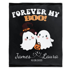 Free Shipping✈️Personalized Name Custom Blanket-Cute Halloween Ghost